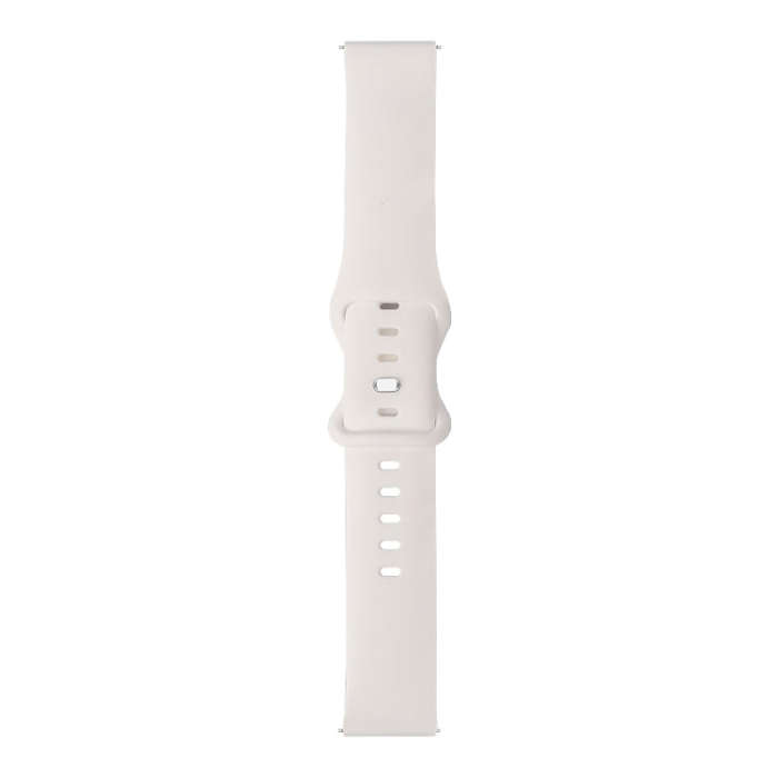 For Amazfit GTR 42mm 8-buckle Silicone Watch Band(White)