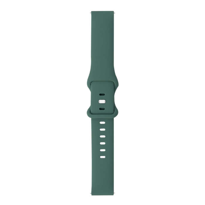 For Amazfit GTS / GTS 2 8-buckle Silicone Watch Band(Pine Needle Green)