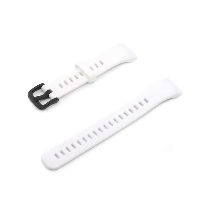 For Honor Band 6 Pure Color Silicone Watch Band(White)