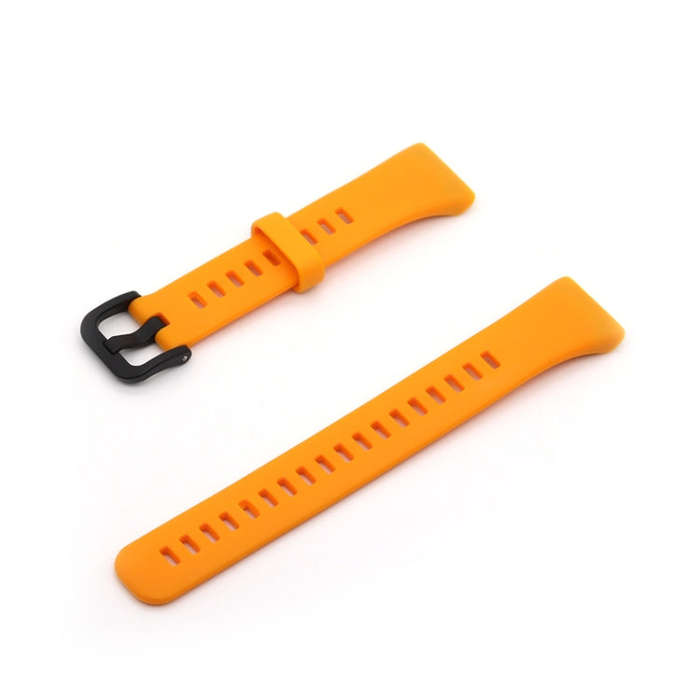 For Honor Band 6 Pure Color Silicone Watch Band(Orange)