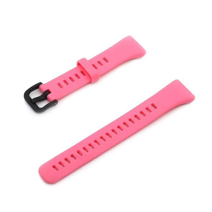 For Honor Band 6 Pure Color Silicone Watch Band(Pink)