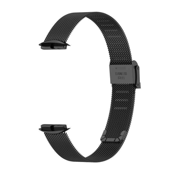 For Fitbit Luxe Clip-on Metal Watch Band(Black)