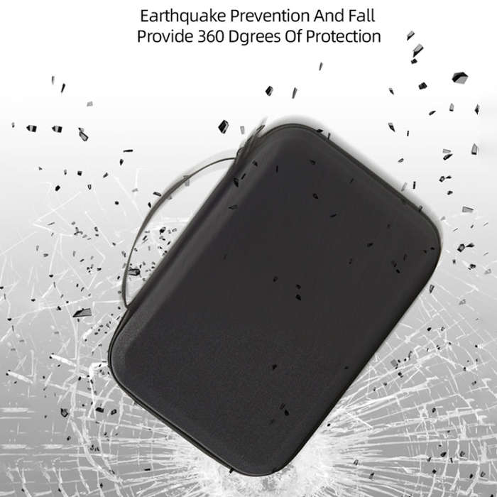 For DJI Mini SE Shockproof Nylon Carrying Hard Case Storage Bag, Size: 21.5 x 29.5 x 10cm(Black +...