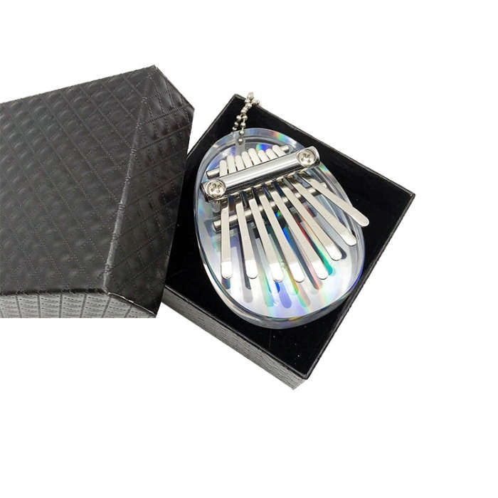 Mini Dazzle Acrylic 8 Tone Thumb Piano Kalimba Musical Instruments(Egg)