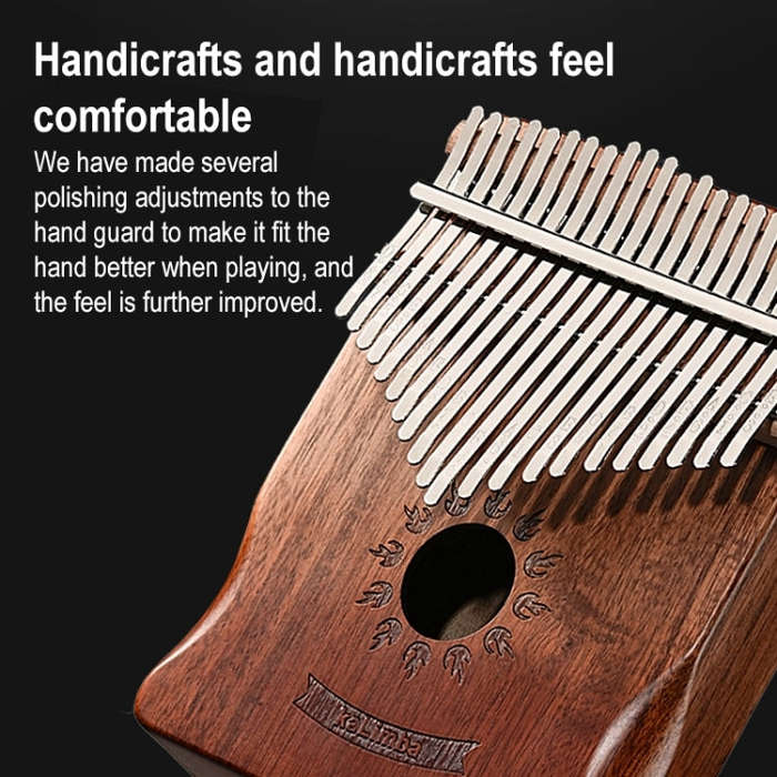 21 Tone Acacia Wood Thumb Piano Kalimba Musical Instruments(Brown-Cat)