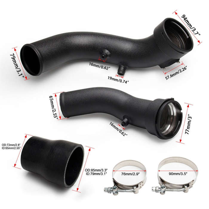 JQG1007 Car Modified Intake Pipe Kit for BMW 335i N55