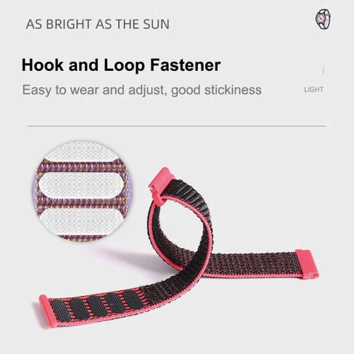 For Samsung Galaxy Watch4 Classic/Watch4 Nylon Loop Watch Band(Dune)