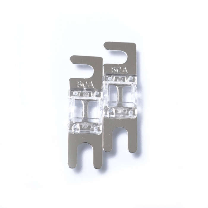 A0304 Transparent 5 PCS Car Audio AFS Mini ANL 80A Fuse Nicked Plated