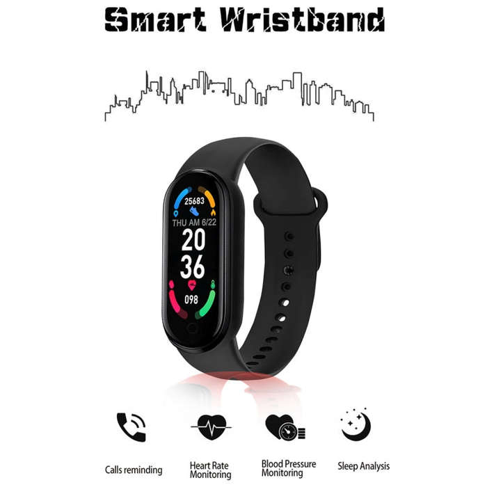 M7 Sports Smart Bracelet, Support Heart Rate Monitoring & Blood Pressure Monitoring & Sleep Monit...