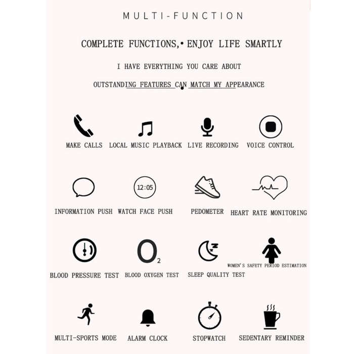 Z73 1.09 inch Touch Screen Smart Bracelet, Support Sleep Monitoring / Heart Rate Monitoring / Voi...
