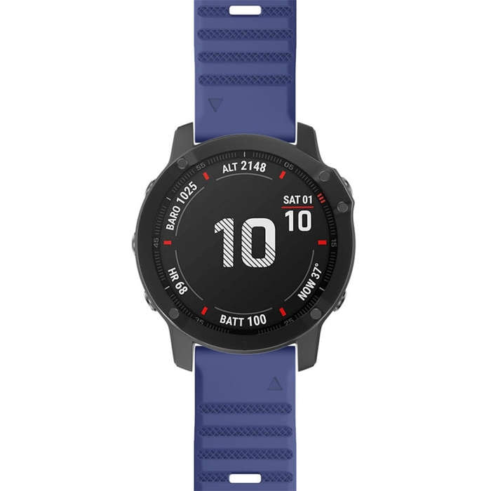 For Garmin Fenix 6 22mm Silicone Smart Watch Watch Band(Blue)