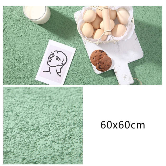 60 x 60cm PVC Backdrop Board Coarse Sand Texture Cement Photography Backdrop Board(Grey Bean Green)