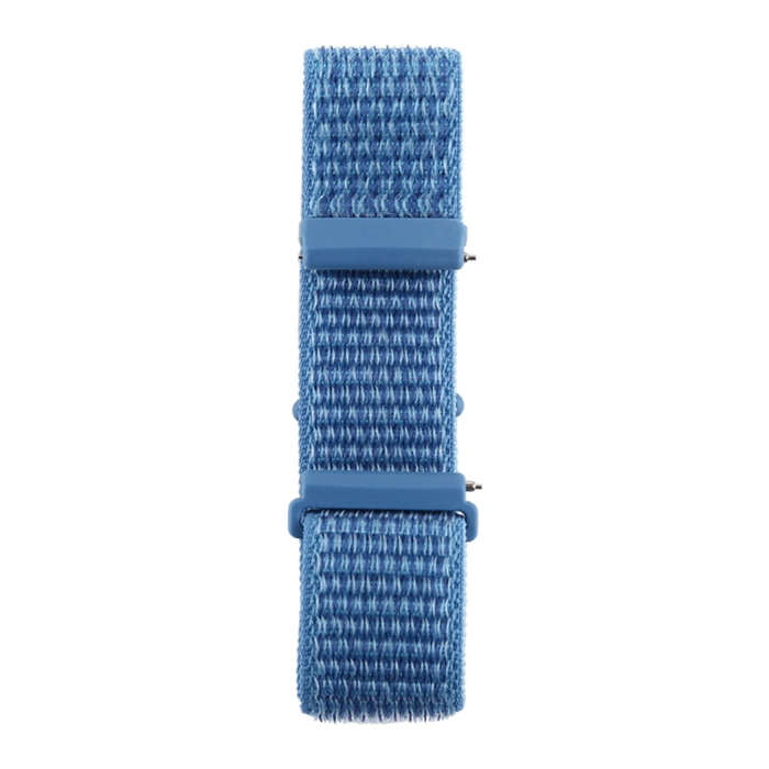 For Fitbit Versa / Versa 2 Nylon Watch Band with Hook and Loop Fastener(Blue)