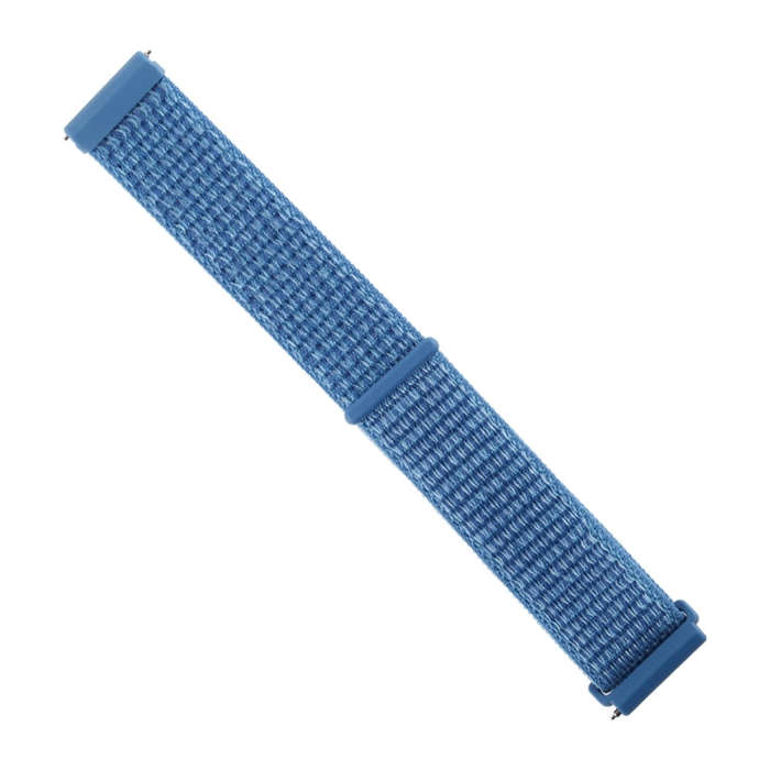 For Fitbit Versa / Versa 2 Nylon Watch Band with Hook and Loop Fastener(Blue)