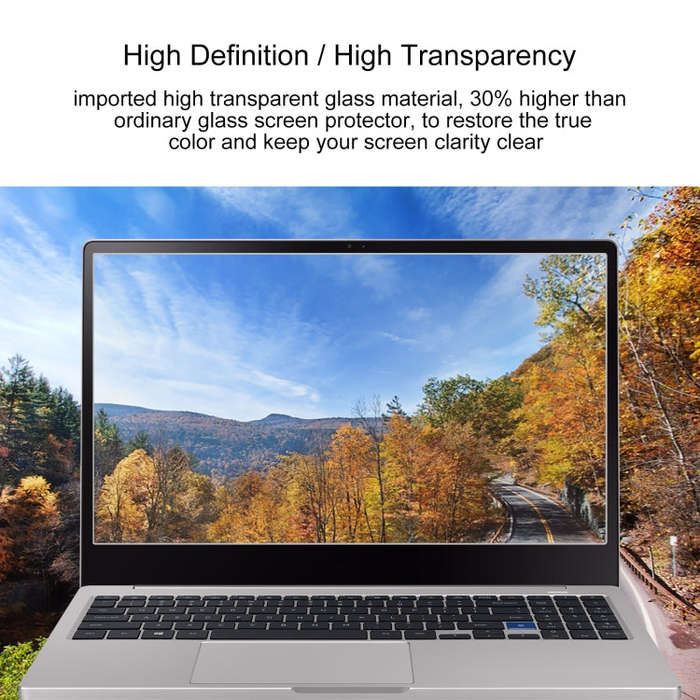 Laptop Screen HD Tempered Glass Protective Film For Samsung Galaxy NP750XBE-X06CN 15.6 inch