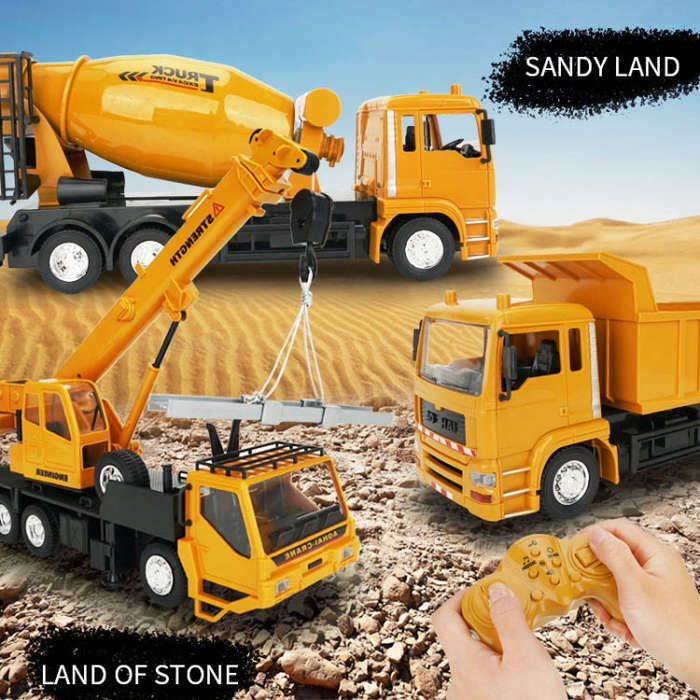 MoFun 3822 2.4G 10-channel Remote Control Simulation Engineering Vehicle, Style:Crane