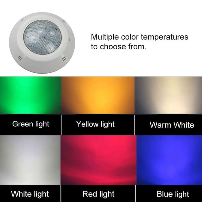 Swimming Pool ABS Wall Lamp LED Underwater Light, Power:6W(Colorful)