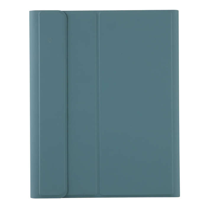 A11B-A Lambskin Texture Square Keycap Bluetooth Keyboard Leather Case with Touch Control For iPad...