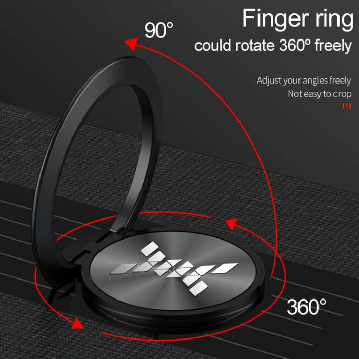 For OnePlus 9R XINLI Stitching Cloth Texture TPU Phone Case with Ring Holder(Black)
