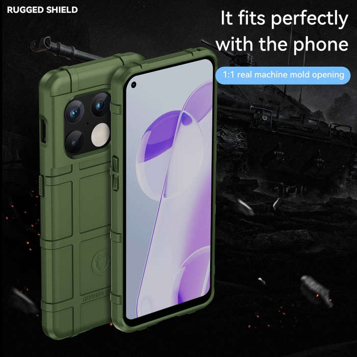For OnePlus 10 Pro 5G Full Coverage Shockproof TPU Phone Case(Green)