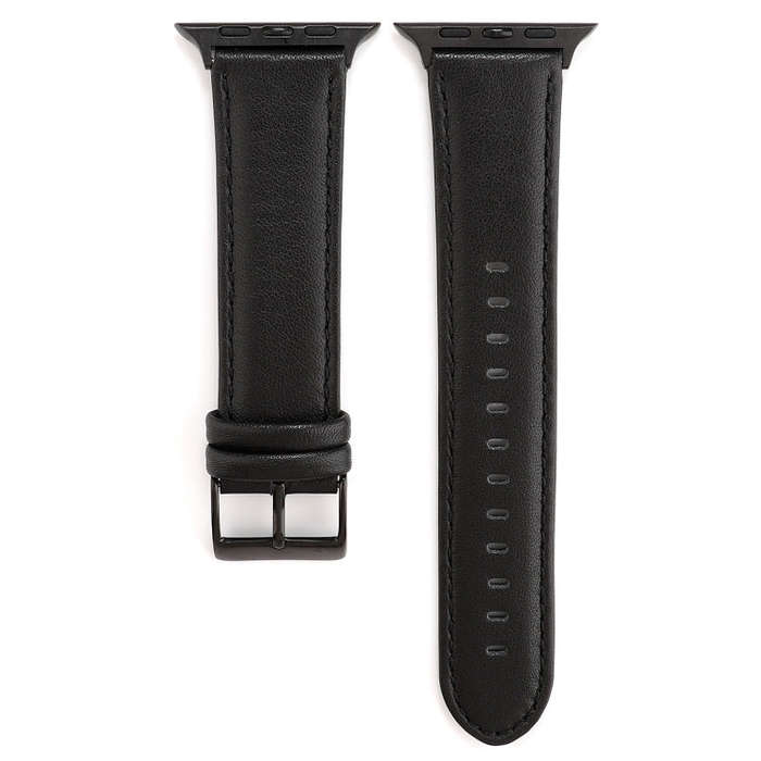 For Apple Watch Series 9&8&7 41mm / SE 3&SE 2&6&SE&5&4 40mm / 3&2&1 38mm Oil Wax Crazy Horse Text...