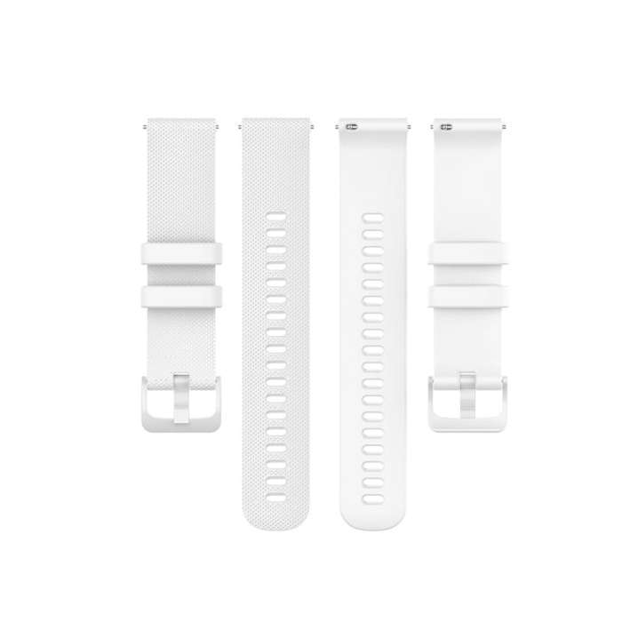 For Garmin Silicone Smart Watch Watch Band, Size:20mm Universal(White)