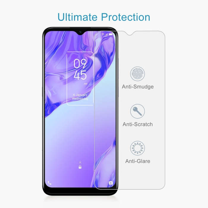 10 PCS 0.26mm 9H 2.5D Tempered Glass Film For TCL 20B