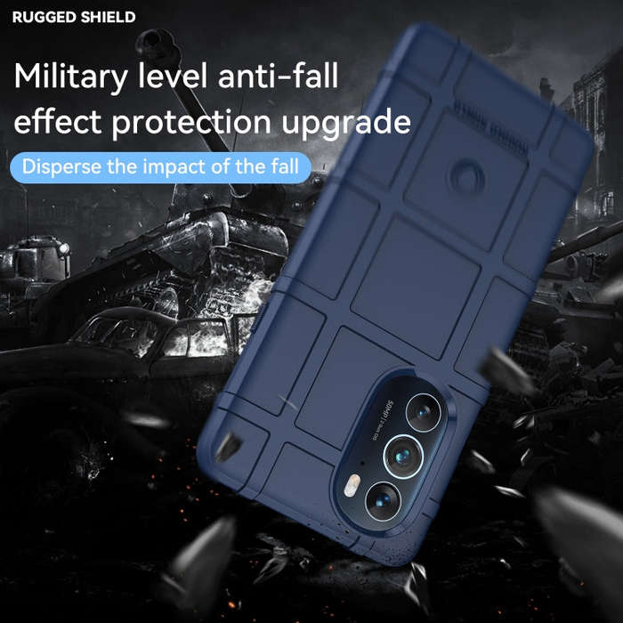 For Motorola Edge X30 5G Full Coverage Shockproof TPU Phone Case(Blue)