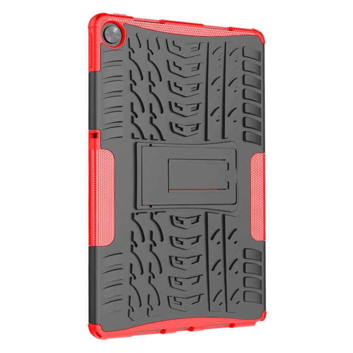 For OPPO Realme Pad 10.4 Tire Texture TPU + PC Tablet Case(Red)