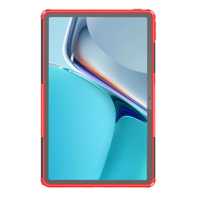 For OPPO Realme Pad 10.4 Tire Texture TPU + PC Tablet Case(Red)