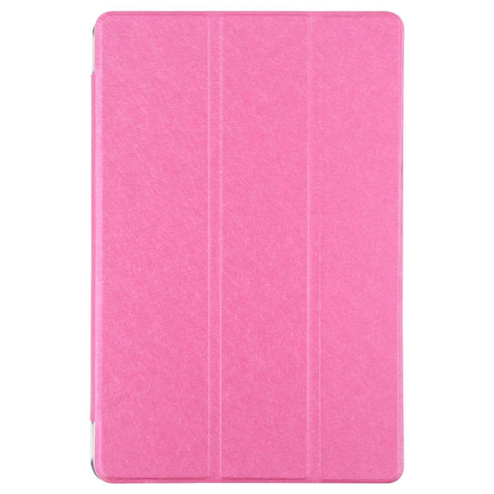 For Huawei MatePad 11 2021 Silk Texture Three-fold Leather Tablet Case(Rose Red)