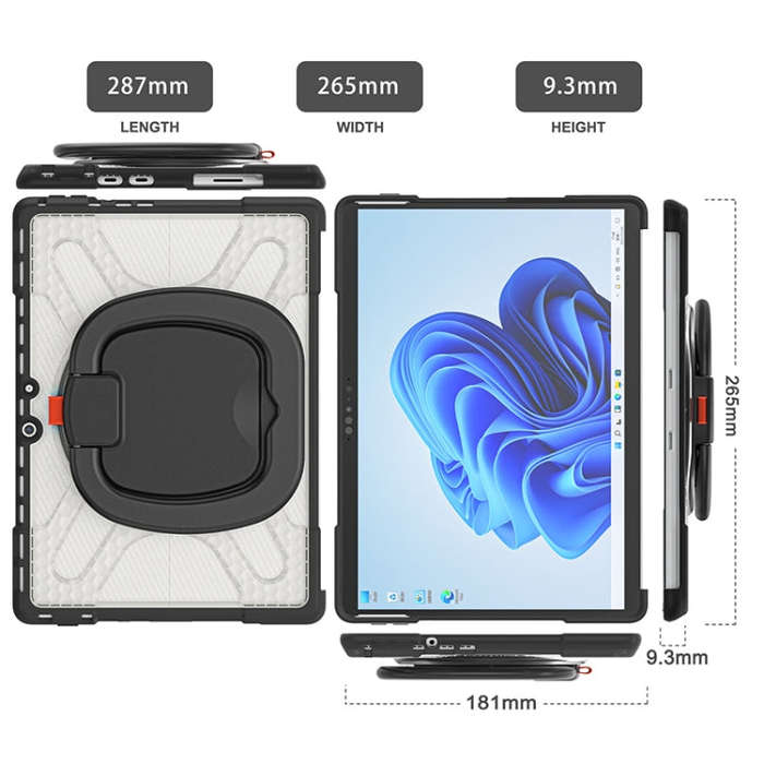 For MicroSoft Surface Pro 8 TPU + PC Tablet Case(Transparent)