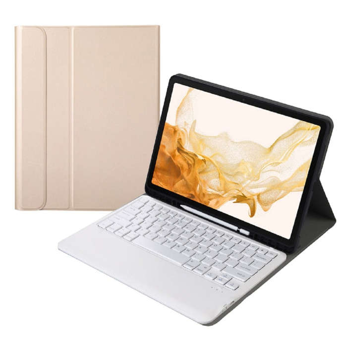 A800B Split Bluetooth Keyboard Leather Case with Holder & Pen Slot For Samsung Galaxy Tab S8+ X80...