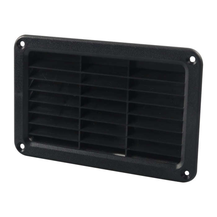 A6789 193x122mm RV / Bus Oblique Louver Outlet Panel with Screws(Black)