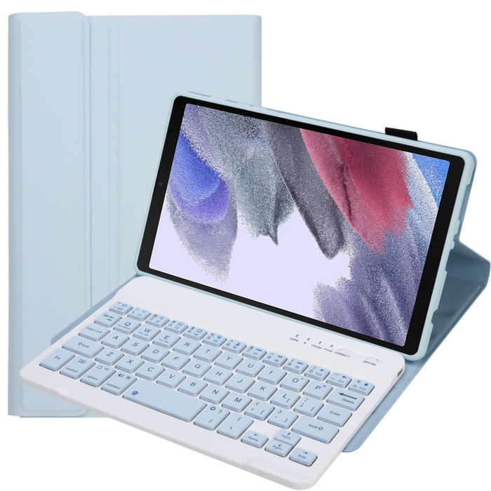 A220 Candy Color TPU Detachable Bluetooth Keyboard Leather Case with Bracket For Samsung Galaxy T...