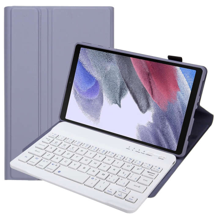 A220 Candy Color TPU Detachable Bluetooth Keyboard Leather Case with Bracket For Samsung Galaxy T...