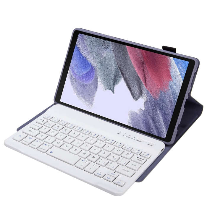 A220 Candy Color TPU Detachable Bluetooth Keyboard Leather Case with Bracket For Samsung Galaxy T...