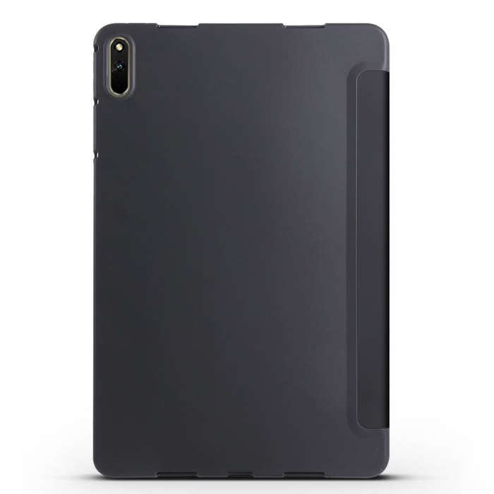 For Huawei Matepad 11 2021 3-folding Honeycomb TPU Leather Tablet Case(Black)