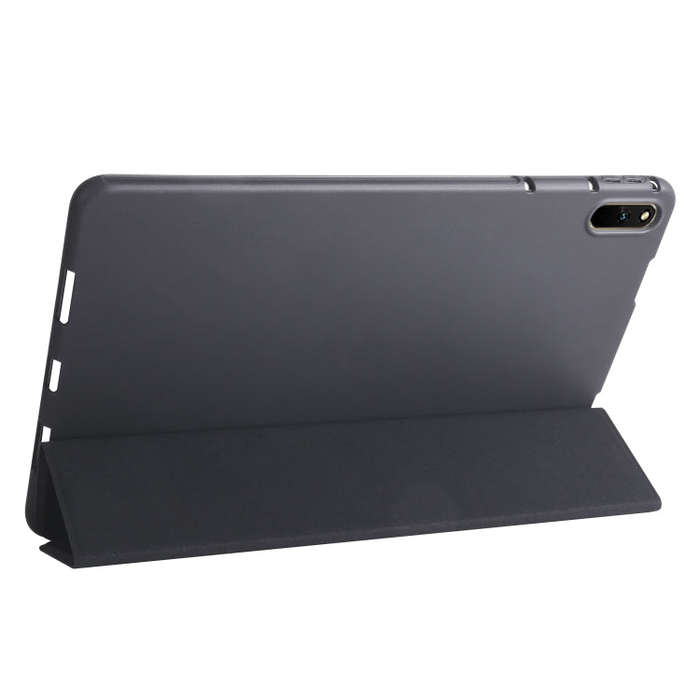 For Huawei Matepad 11 2021 3-folding Honeycomb TPU Leather Tablet Case(Black)