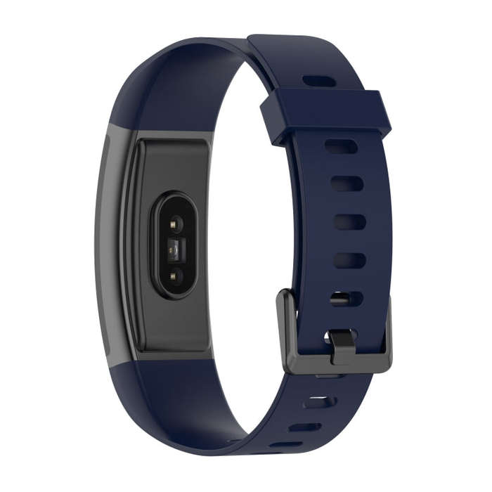 For Realme Band RMA199 Solid Color Silicone Watch Band(Ink Blue)