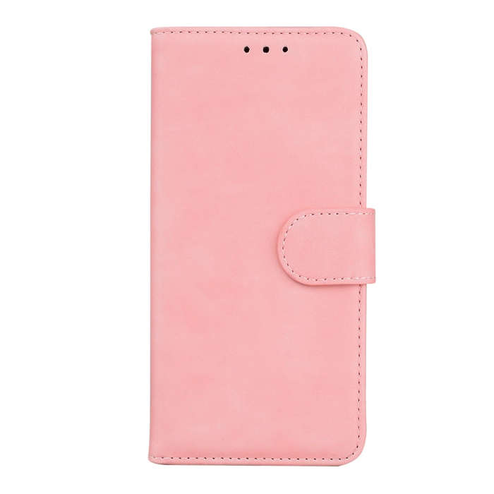 For UMIDIGI A5 Pro Skin Feel Pure Color Flip Leather Phone Case(Pink)