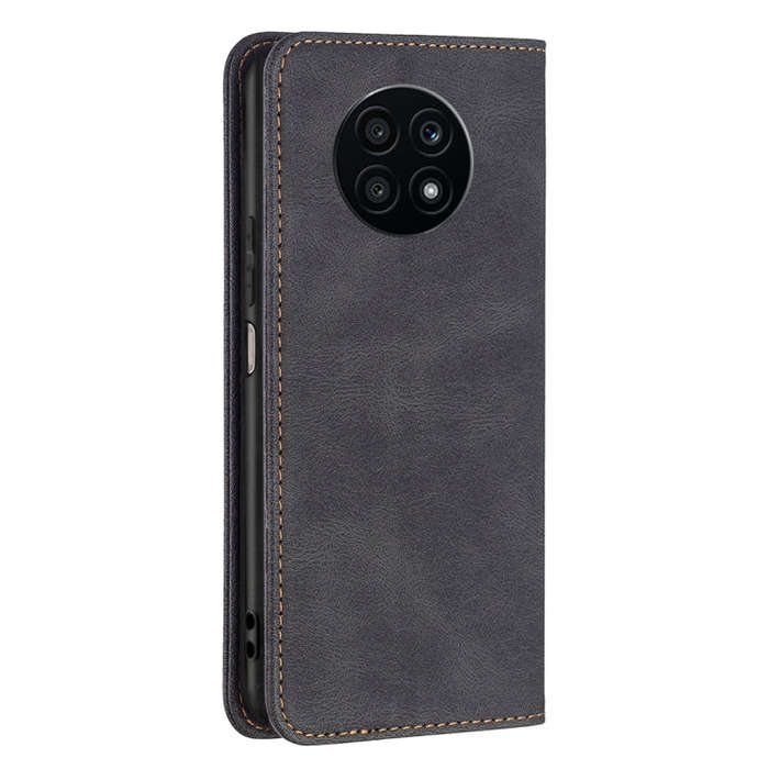 For Honor X20 Magnetic RFID Blocking Anti-Theft Leather Phone Case(Black)