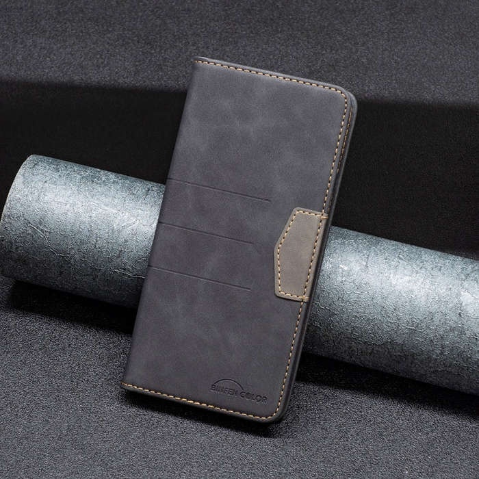 For Google Pixel 7 5G Magnetic Splicing Leather Phone Case(Black)