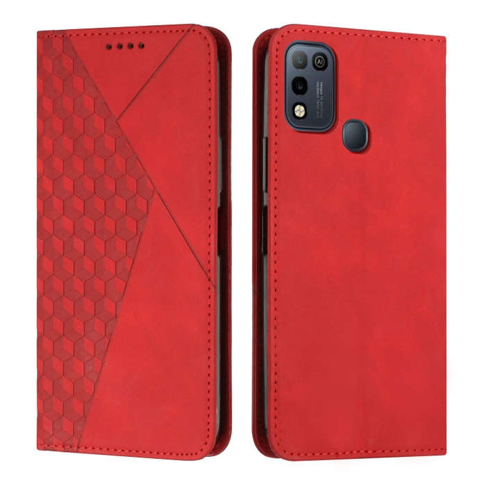 For Infinix Hot 11 Play/10 Play/Smart 5 2021 Diamond Splicing Skin Feel Magnetic Leather Phone Ca...