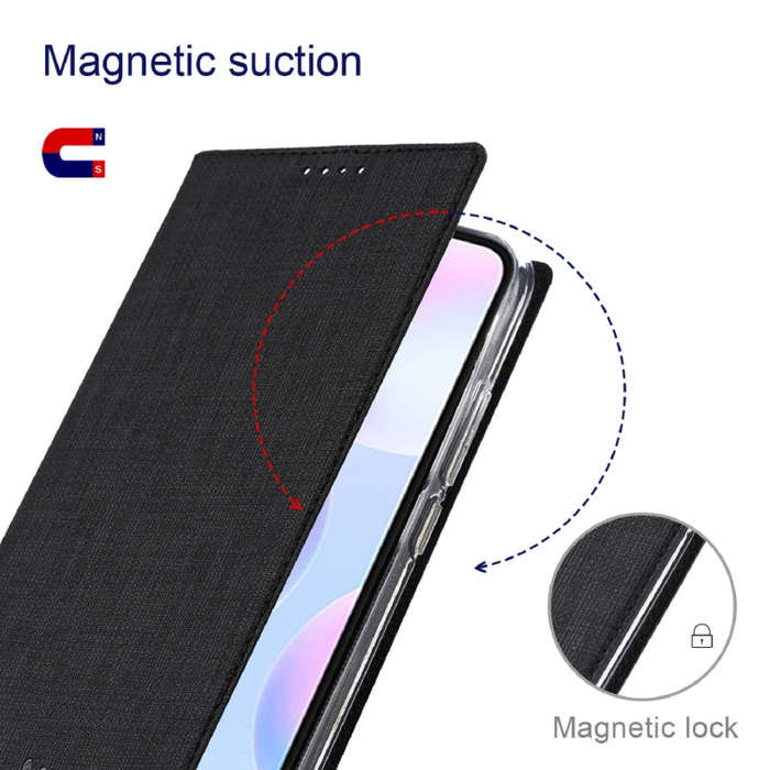 For OnePlus 10 Pro ViLi DMX Series Shockproof Magnetic Flip Leather Phone Case(Black)