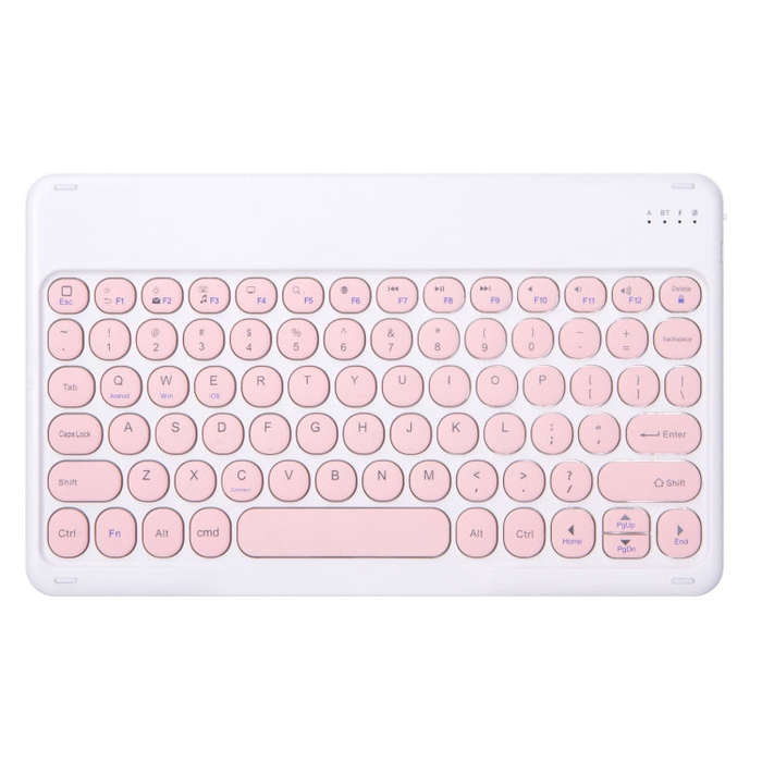 For Xiaomi Pad 6S Pro 12.4 2024 +X3 Candy Color Round Keys Bluetooth Keyboard Leather Case(Light ...