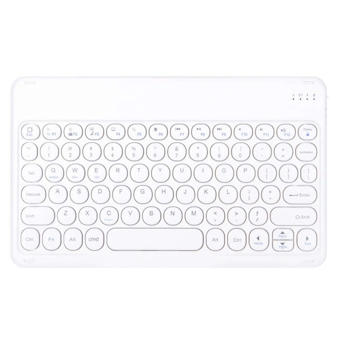 X4 Universal Round Keys Panel Spray Color Bluetooth Keyboard(White)