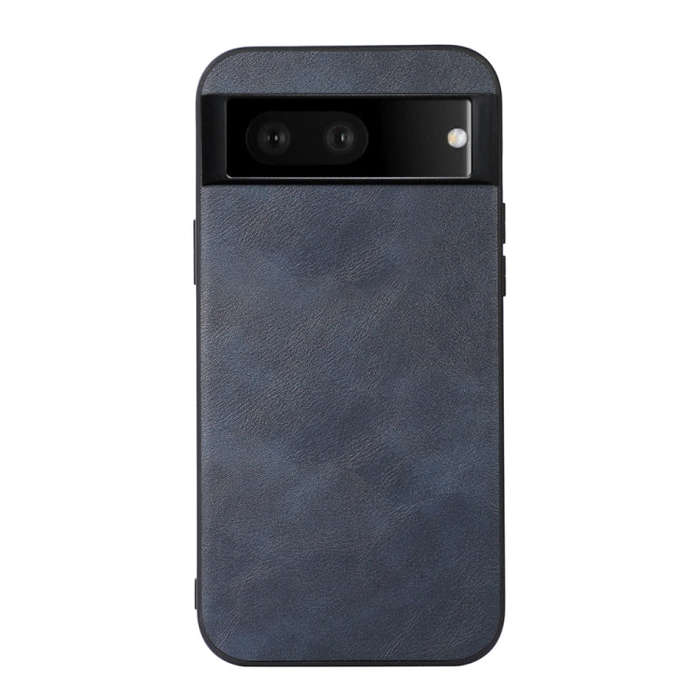 For Google Pixel 7 5G Cowhide Texture PU Phone Case(Blue)