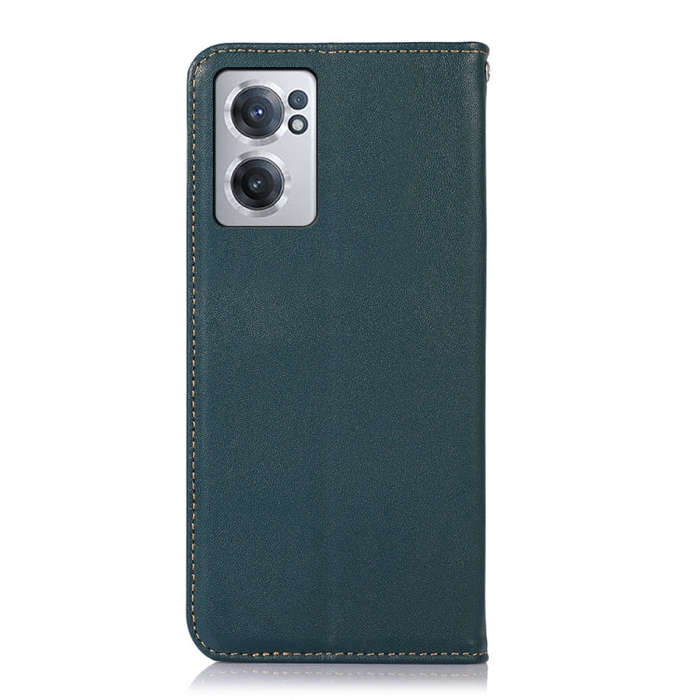 For OnePlus Nord CE 2 5G KHAZNEH Nappa Top Layer Cowhide Leather Phone Case(Green)