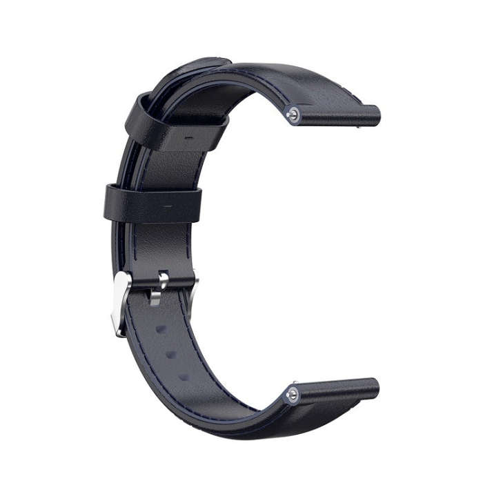 For Huawei B5 Oil wax Leather Watch Band(Navy Blue)